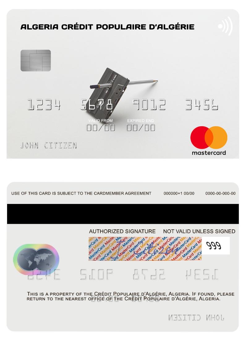 Algeria Crédit Populaire d’Algérie mastercard